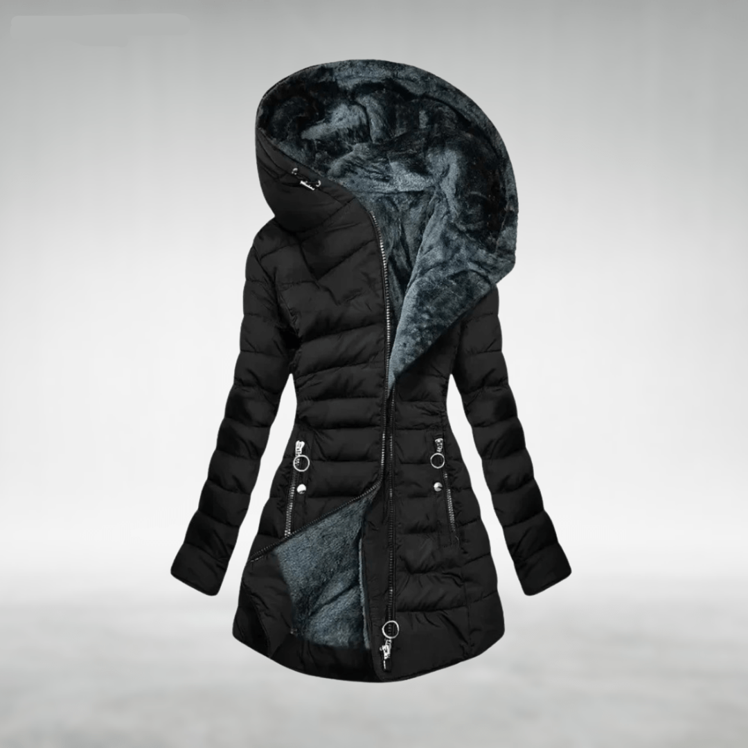 GABRIELLE | VESTE D'HIVER DOUBLÉE DE MOLLETON