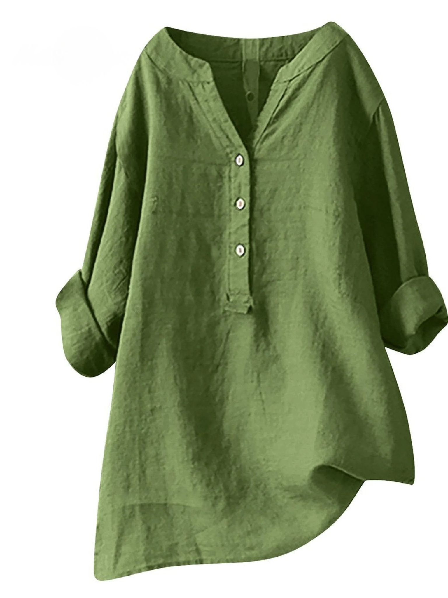 Women's  Retro Cotton And Linen Casual Shirt