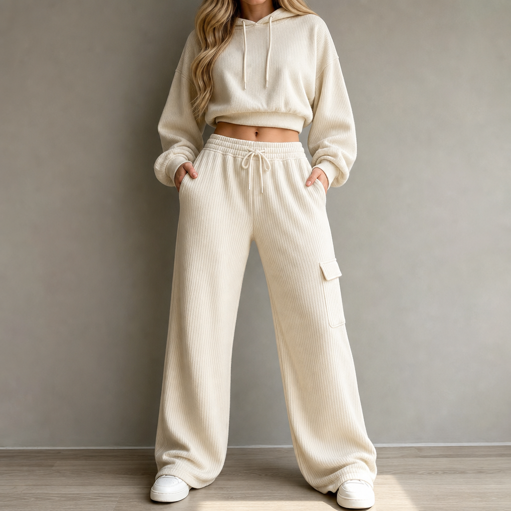 Waistwell – High Waisted Drawstring Wide Leg Pants