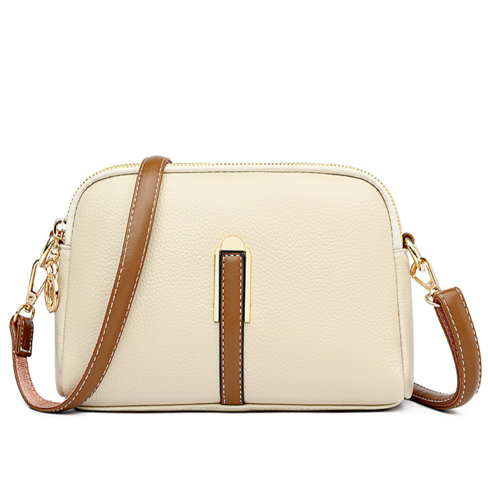 Bolso cruzado Mila con relieve Litchi
