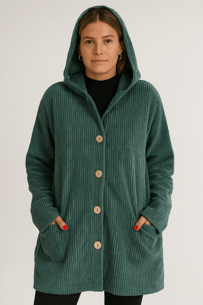 INDIE | VESTE À CAPUCHE EN VELOURS CÔTELÉ