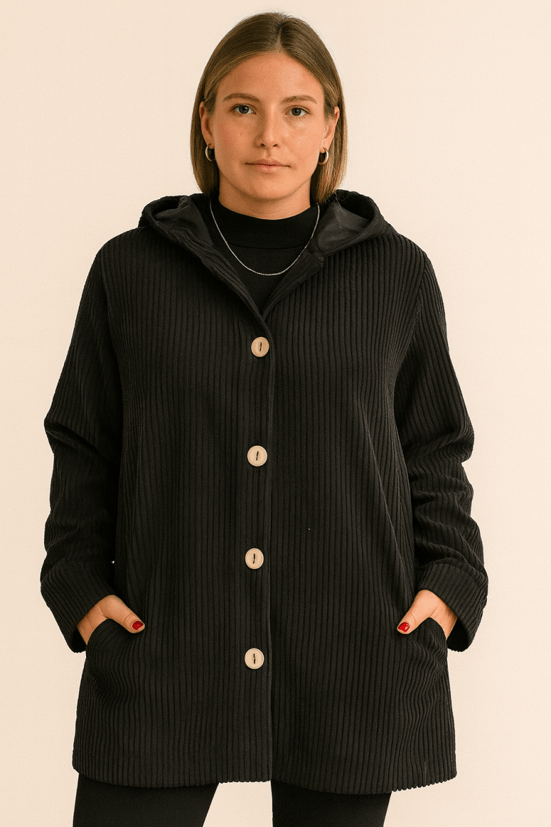 INDIE | VESTE À CAPUCHE EN VELOURS CÔTELÉ
