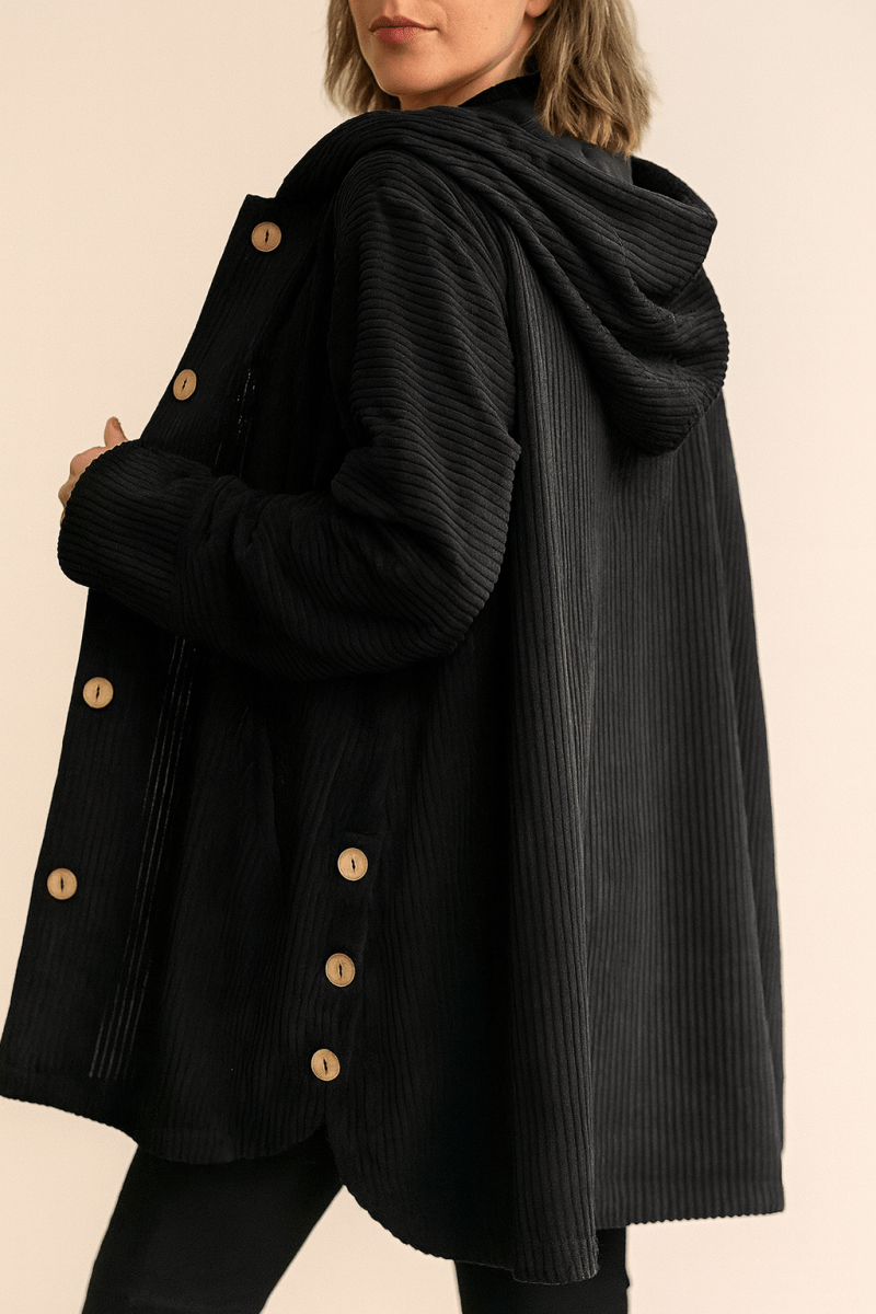 INDIE | VESTE À CAPUCHE EN VELOURS CÔTELÉ