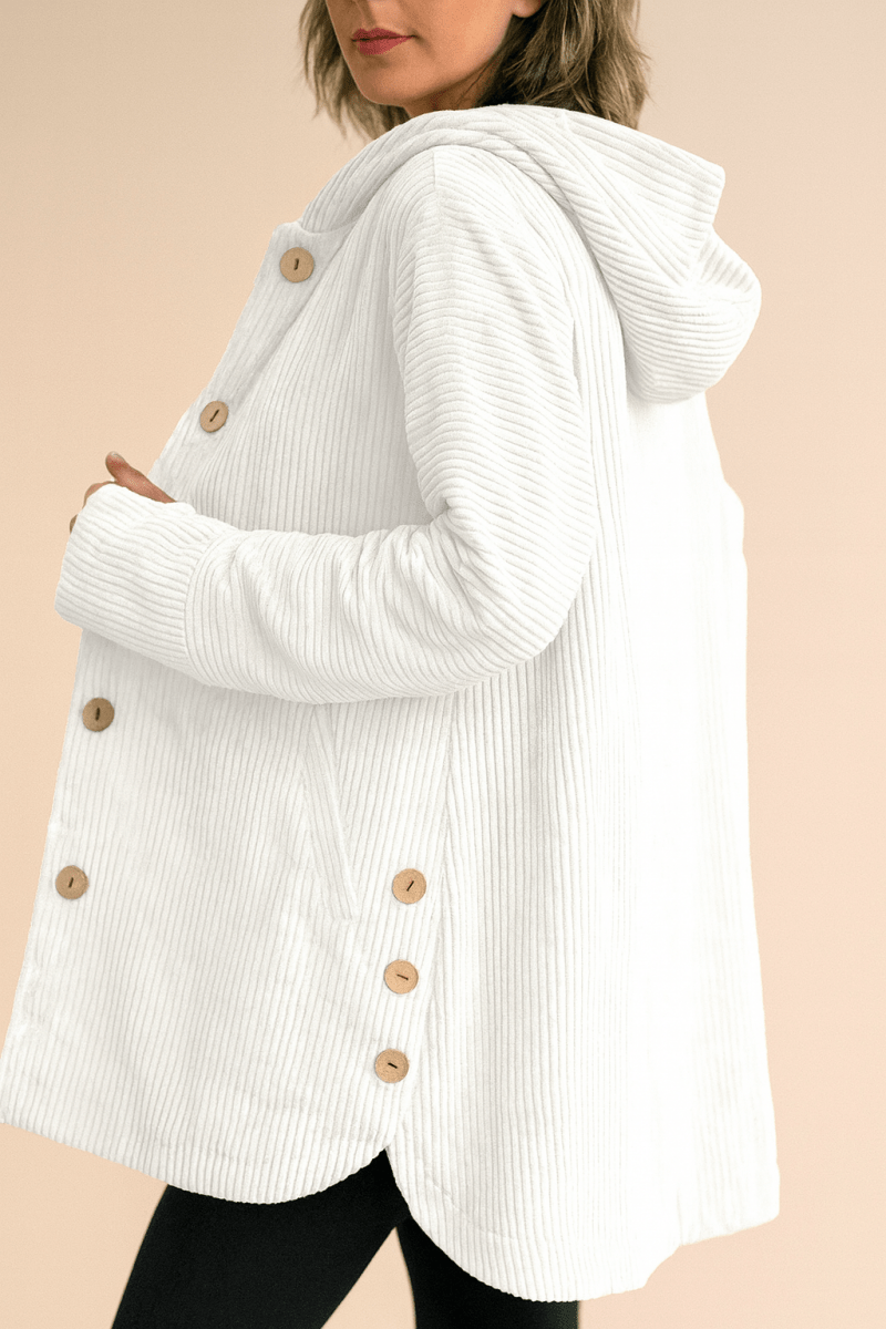 INDIE | VESTE À CAPUCHE EN VELOURS CÔTELÉ