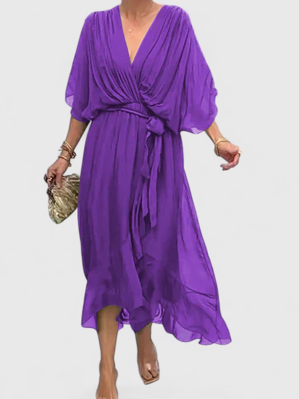 Nada | Vestido elegante con escote en V