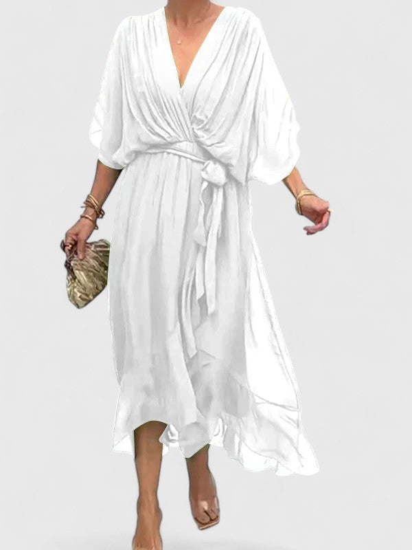 Nada | Vestido elegante con escote en V