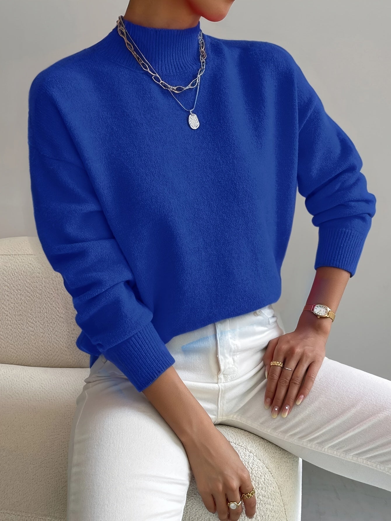 Marilena – Pull col roulé élégant