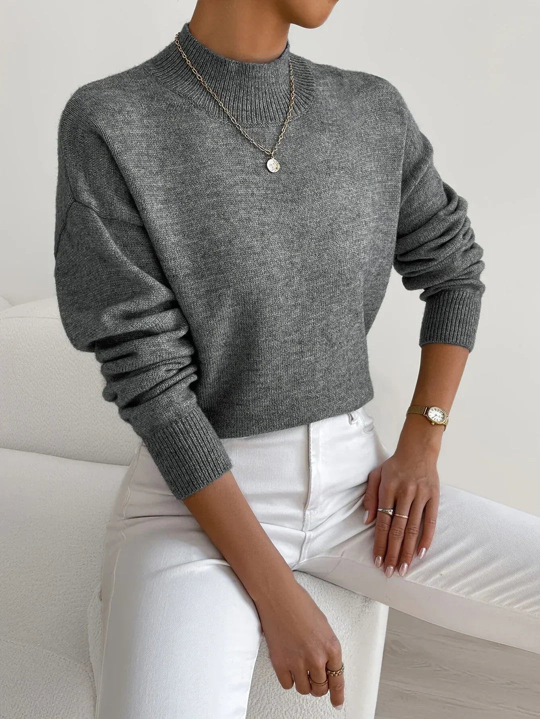 Marilena – Pull col roulé élégant