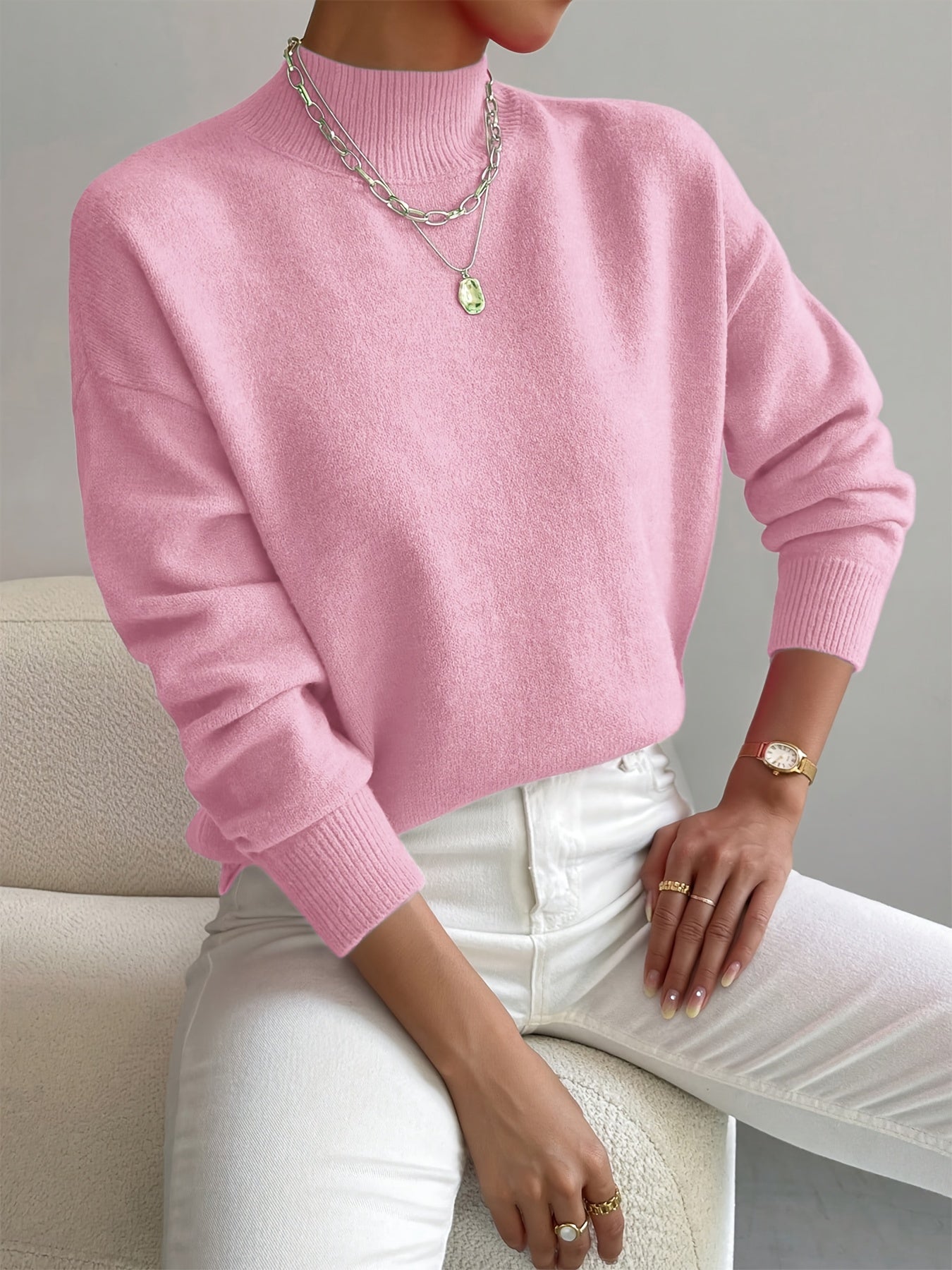 Marilena – Pull col roulé élégant