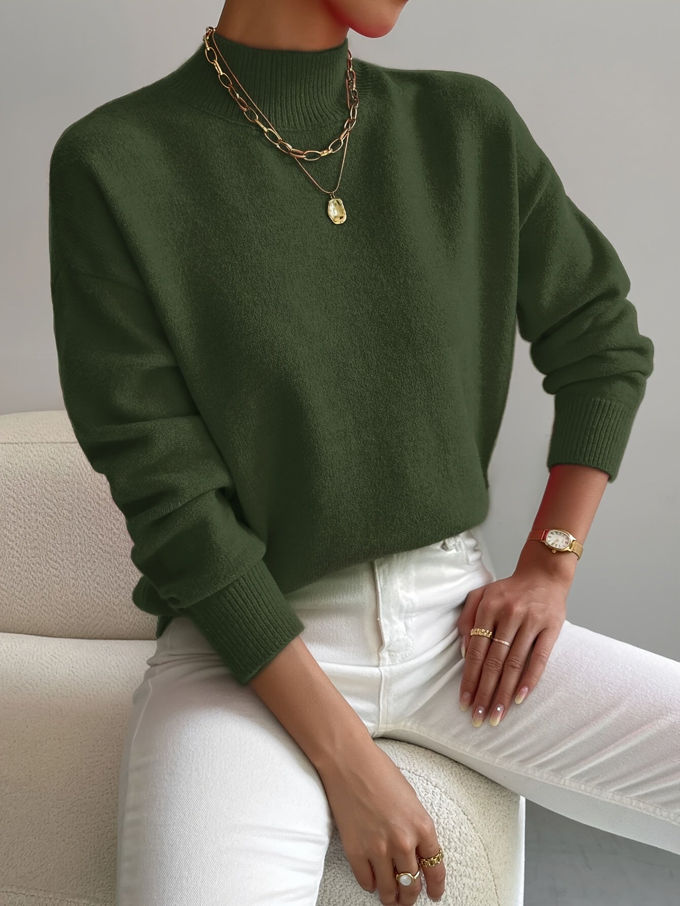 Marilena – Pull col roulé élégant
