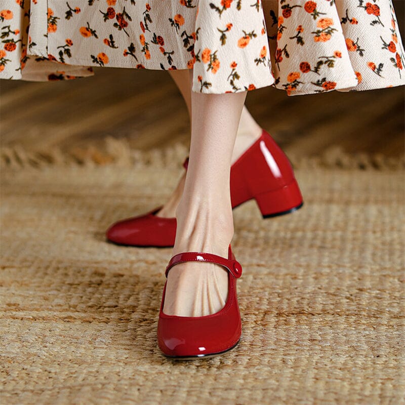 Zapatos Mary Jane de cuero Livy