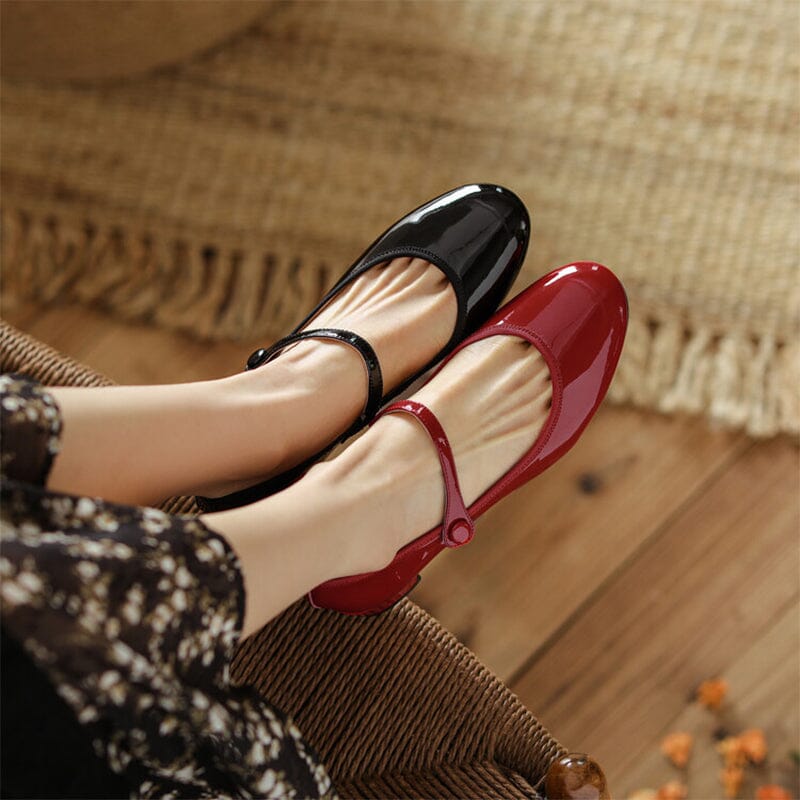 Zapatos Mary Jane de cuero Livy