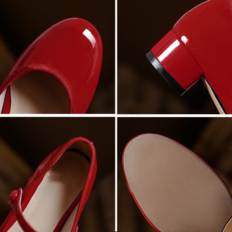 Zapatos Mary Jane de cuero Livy