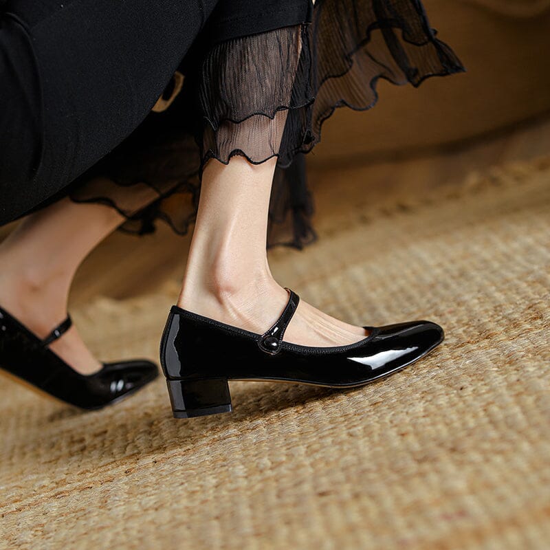 Zapatos Mary Jane de cuero Livy