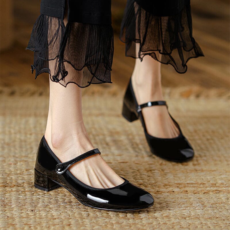 Zapatos Mary Jane de cuero Livy