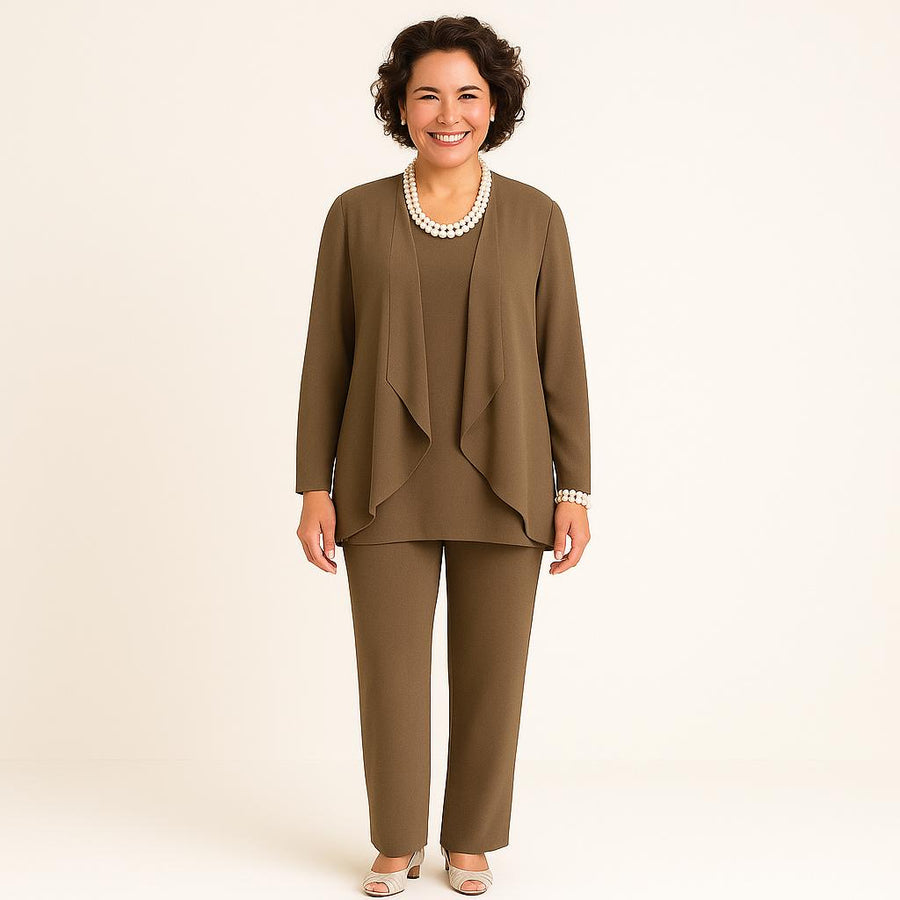 Ensemble cardigan, haut et pantalon Mia