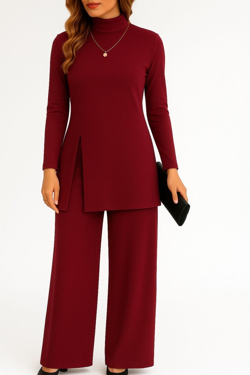 Ensemble haut col roulé et pantalon Naomi