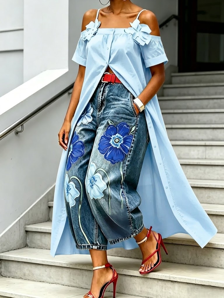 Casual Pure Cotton Camisole Shirt