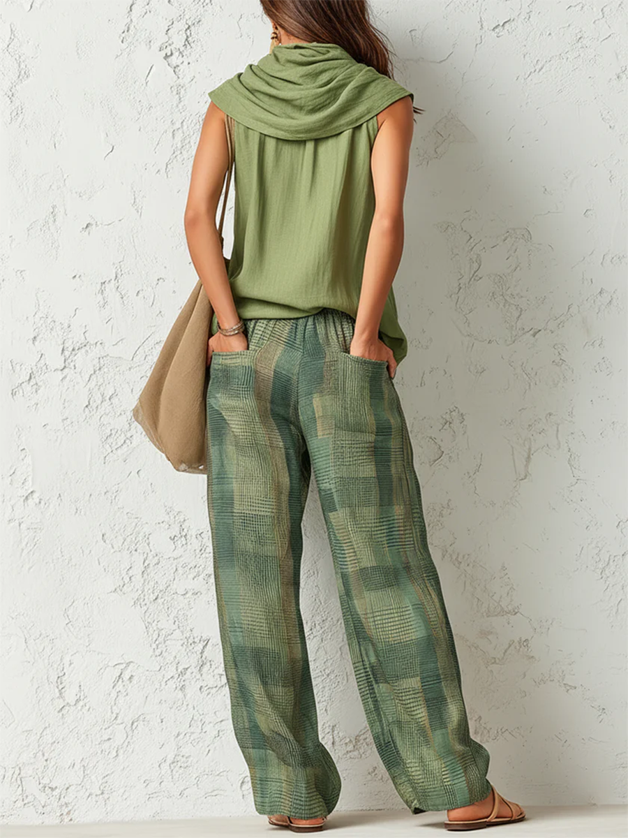 Beatrice - Lightweight Blouse & Wide-Leg Trousers Set