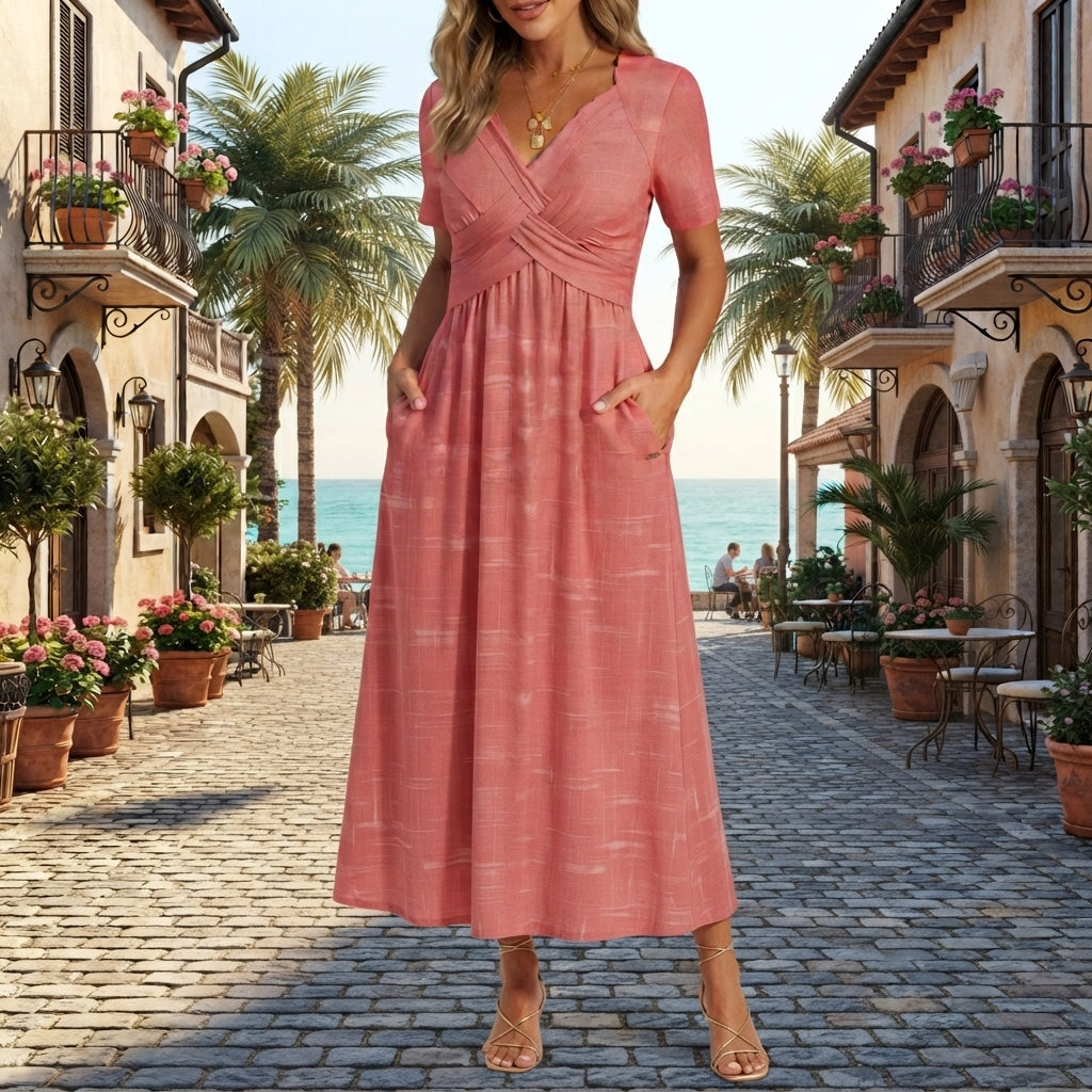 Leia | Robe élégante avec effet ventre plat