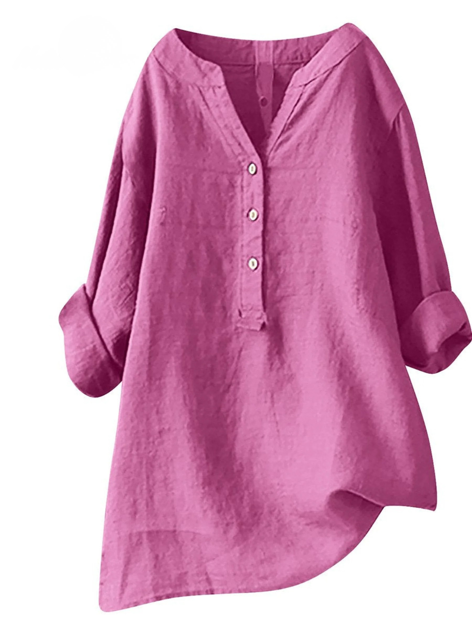 Women's  Retro Cotton And Linen Casual Shirt