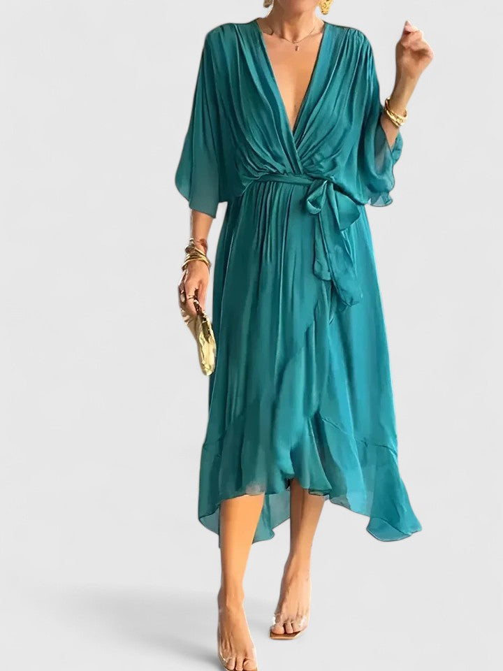 Nada | Vestido elegante con escote en V