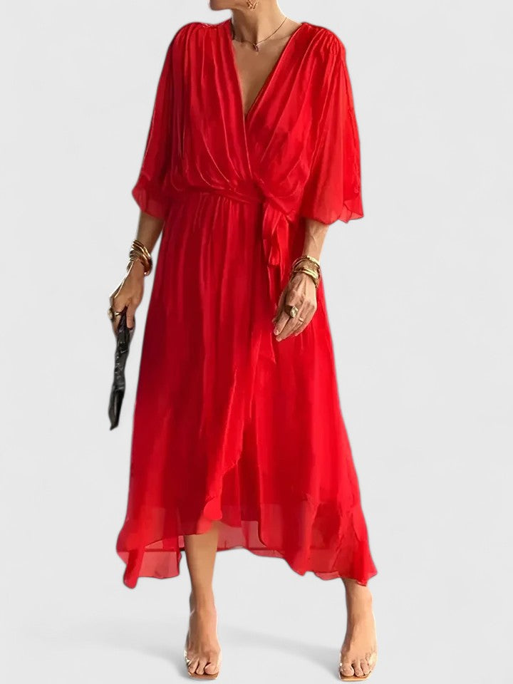 Nada | Vestido elegante con escote en V