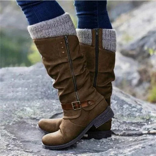 Claire® | Kotníkové boty s bočním zipem