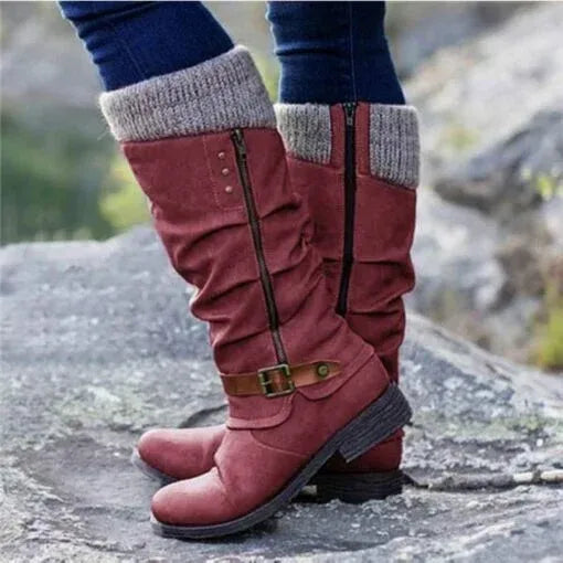 Claire® | Kotníkové boty s bočním zipem