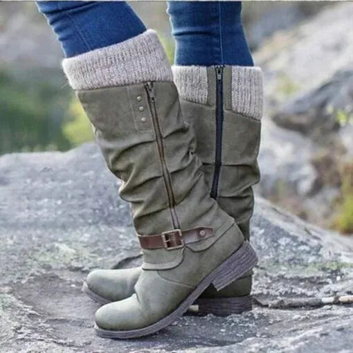 Claire® | Kotníkové boty s bočním zipem