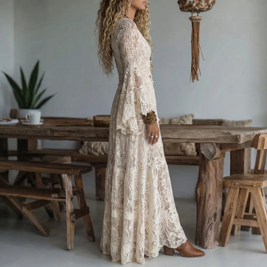 Lucasta - Premium Boho Maxi Dress