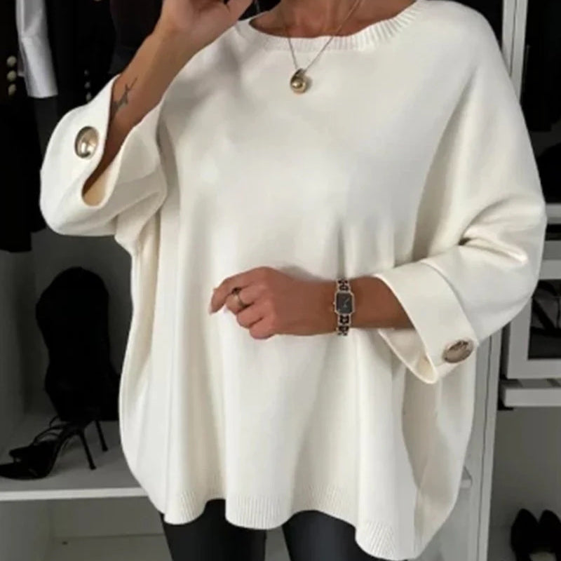 Millie – elegantní top s knoflíky na rukávech