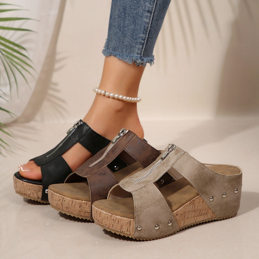 Calista™|Sandales Compensées Élégantes