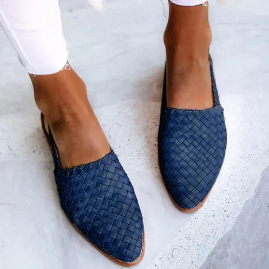 Lyn | Sandalias planas artesanales™