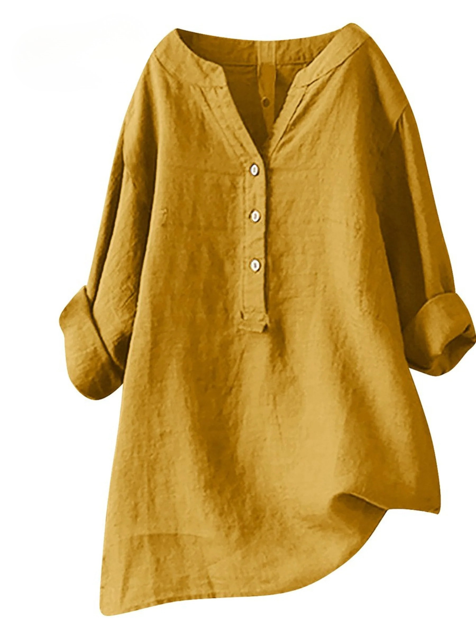 Women's  Retro Cotton And Linen Casual Shirt